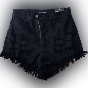 Black High Waisted Shorts